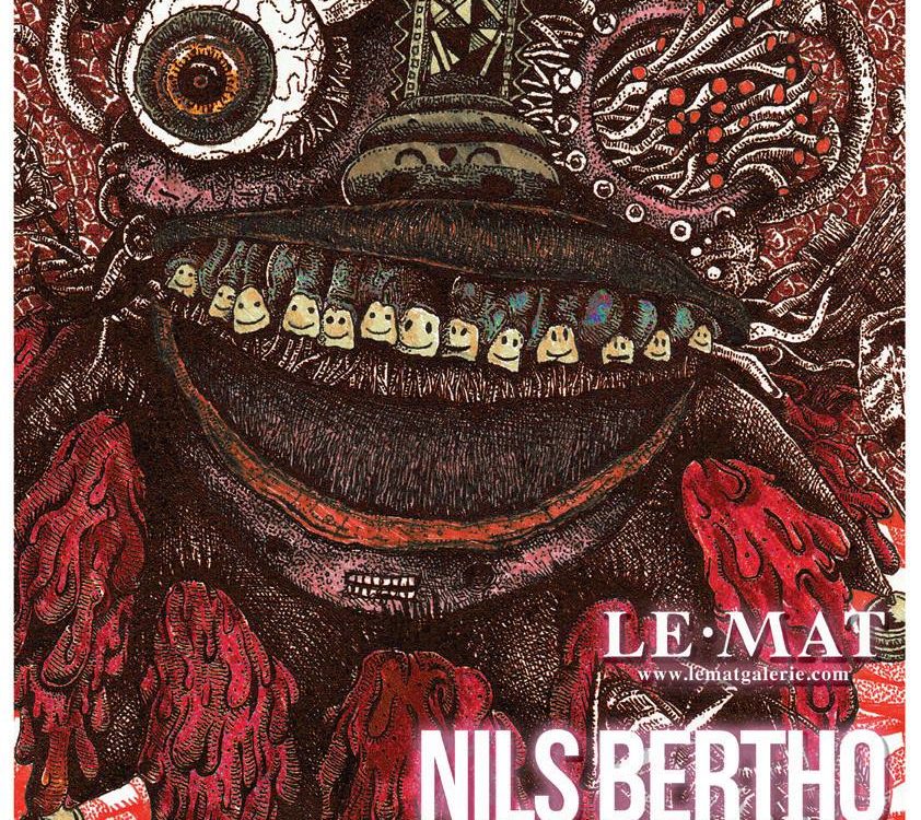 nils-bertho-artiste-underground-dessin-tableau-oeuvre-rottring-art-créature-monstre-imaginaire-figuratif-minutieux-original